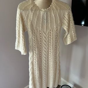 Cable Knit Sweater Dress
